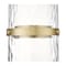 Z-Lite Cayden Pendant, 1-Light, 6.5 In.W x 16.75 In.H, Modern Gold/Clear + Etched Opal 1946P-ROD-MGLD - alternate 3